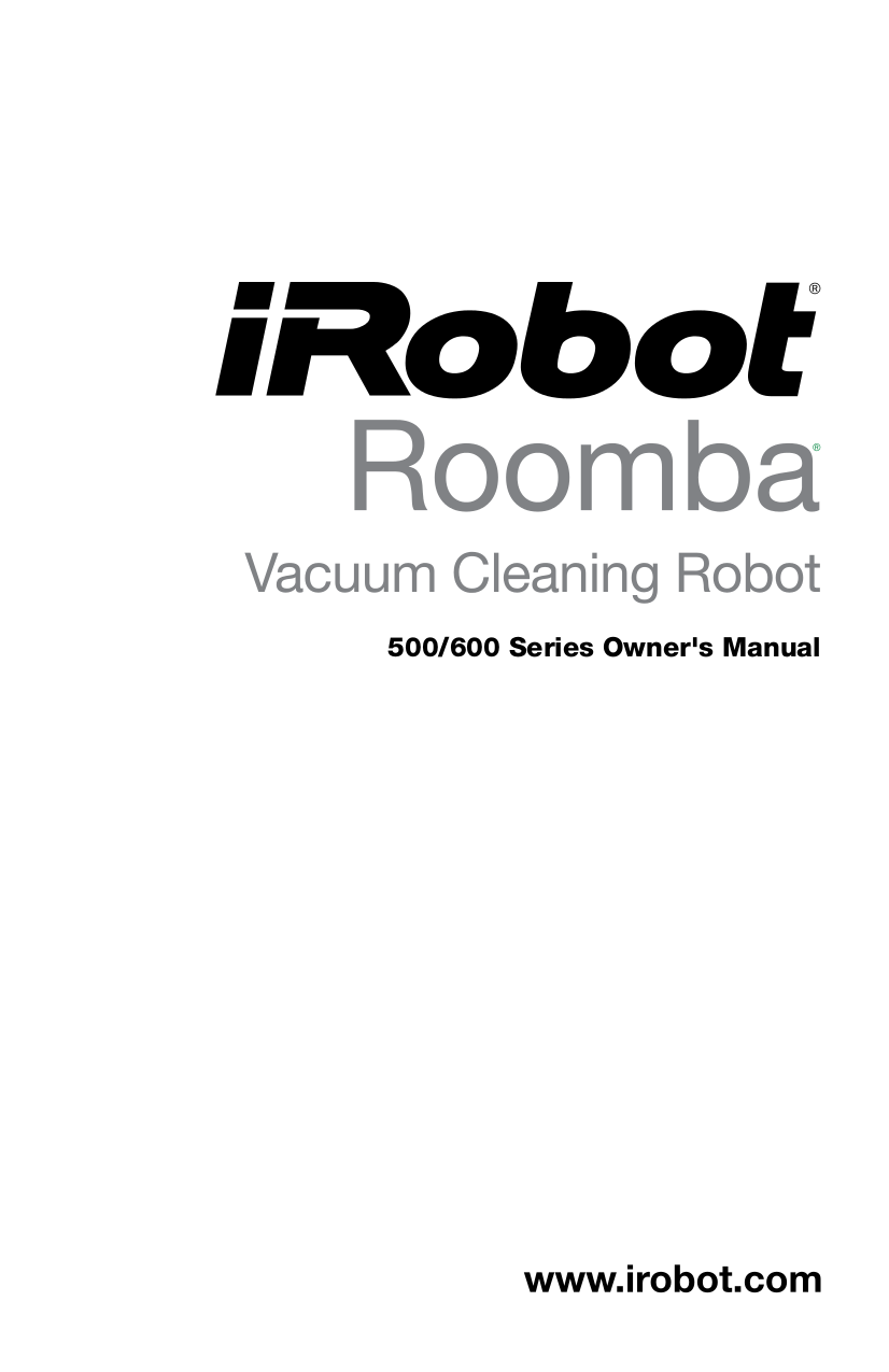 pdf for iRobot Vacuum Roomba 560 manual