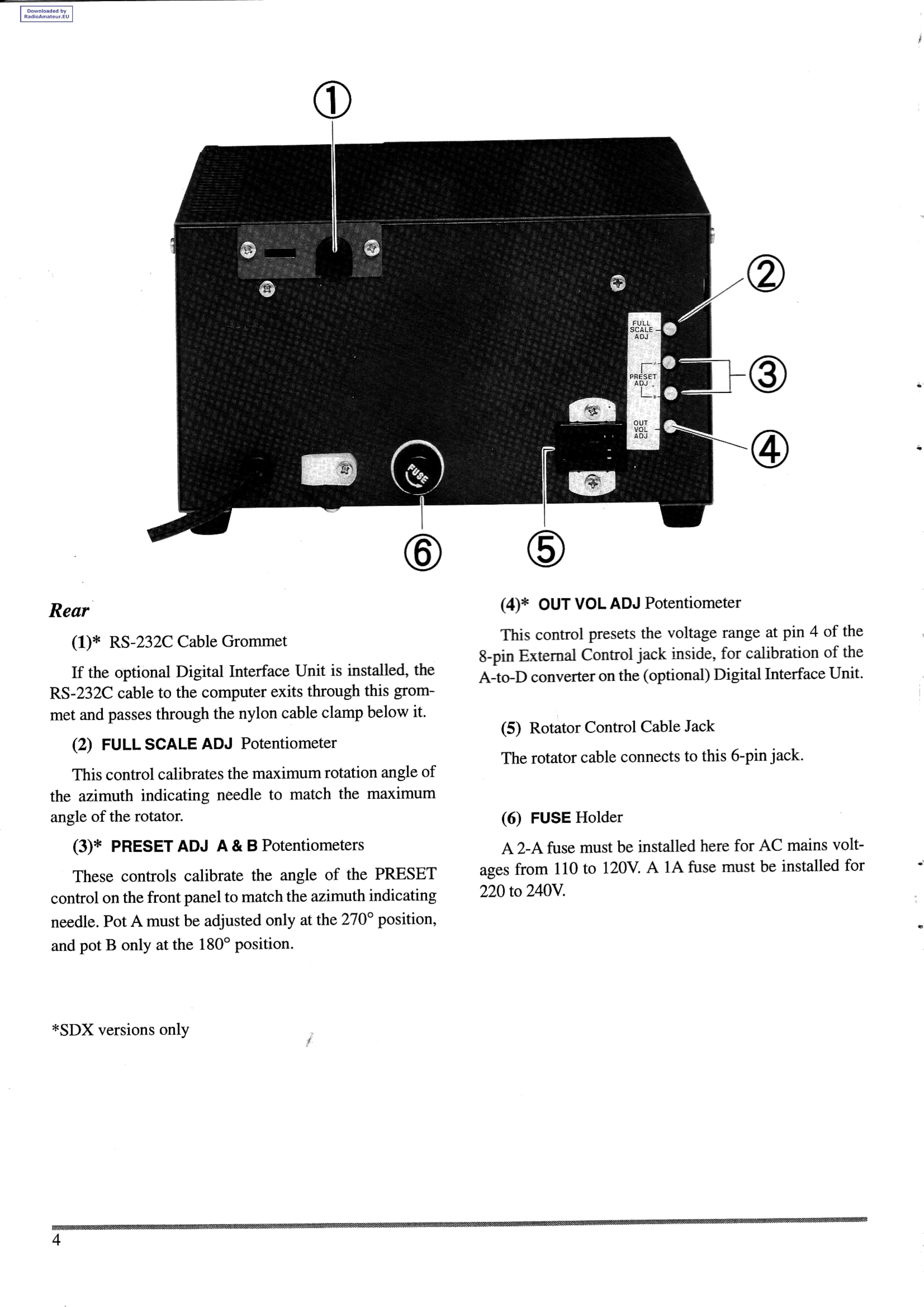 PDF manual for Yaesu Other G800 Rotator