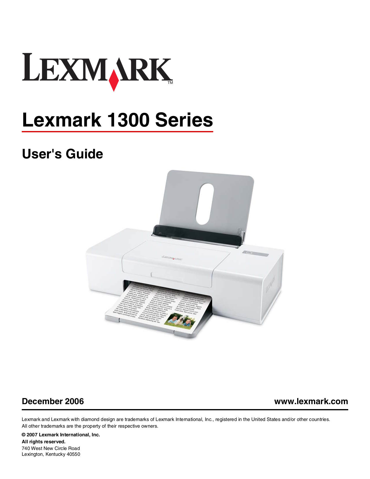 lexmark z1300 printer