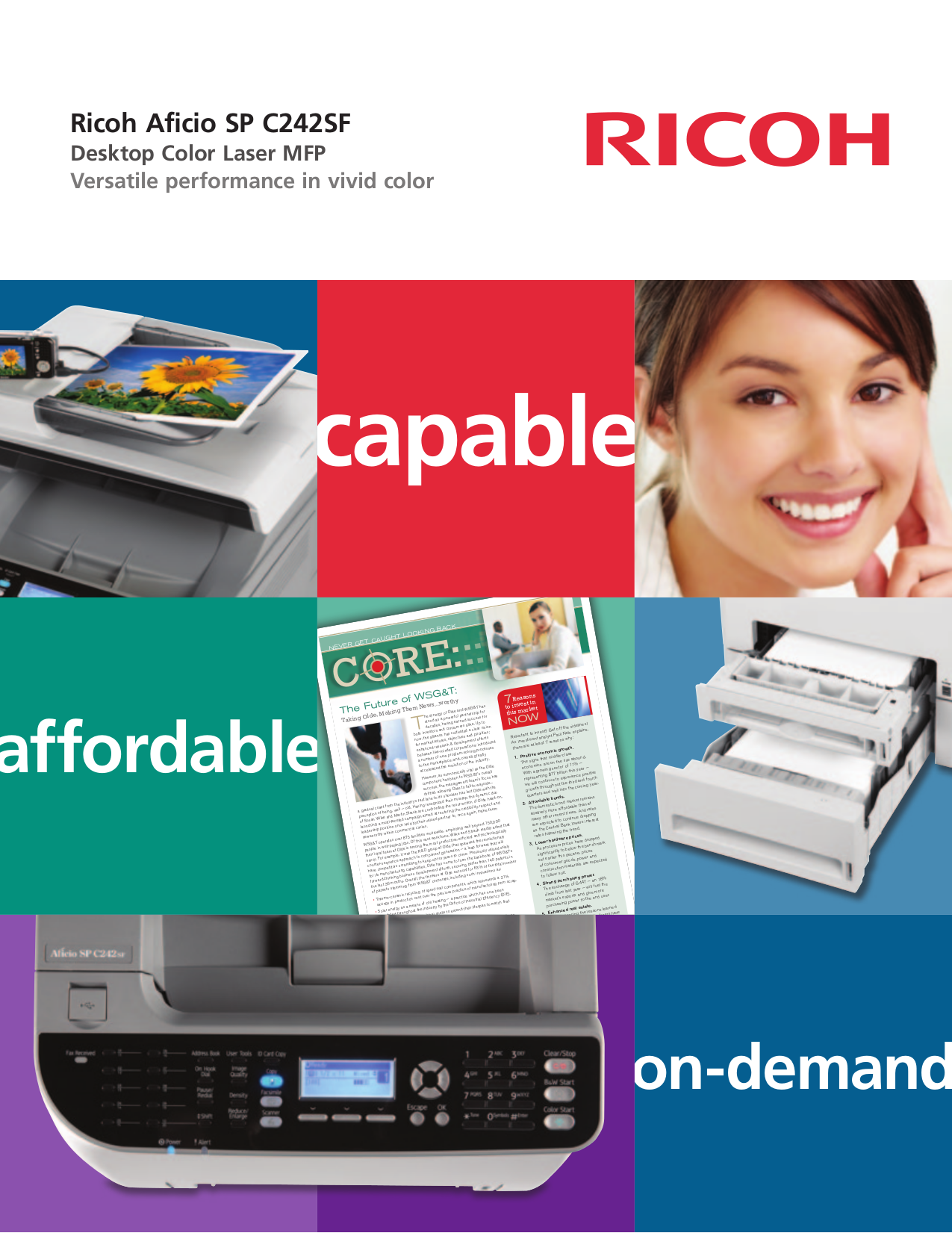 pdf for Ricoh Multifunction Printer Aficio SP C242SF manual