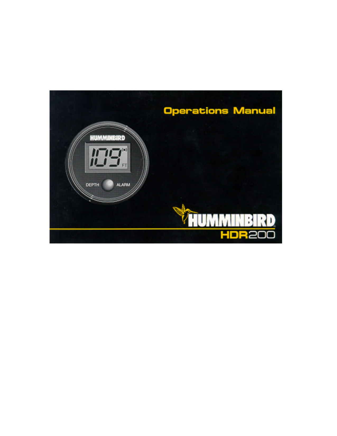 pdf for Humminbird Other HDR 200 Transducer manual