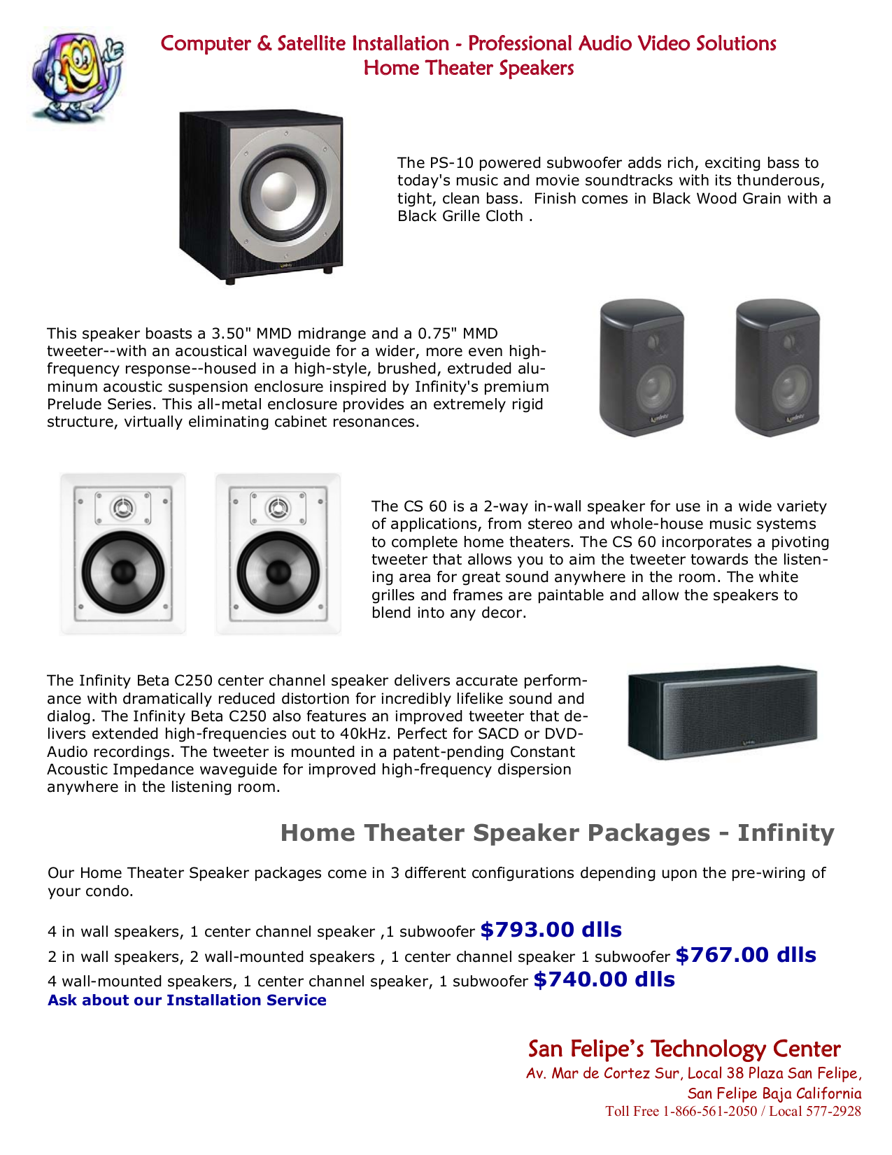 ... Infinity Speaker Beta 10 pdf page preview