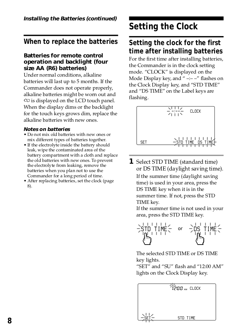 ... Sony Remote Control RM-AV3000 pdf page preview