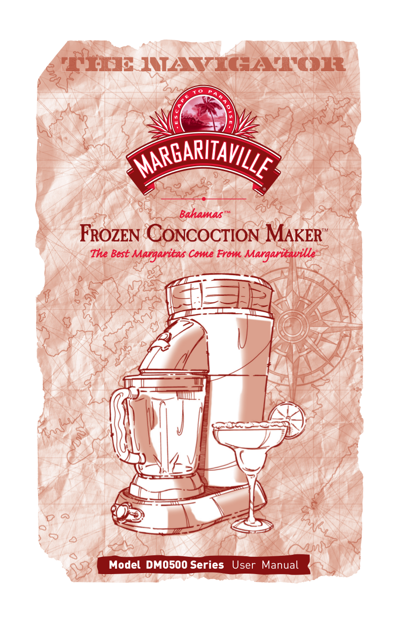 PDF manual for Margaritaville Blender DM0500