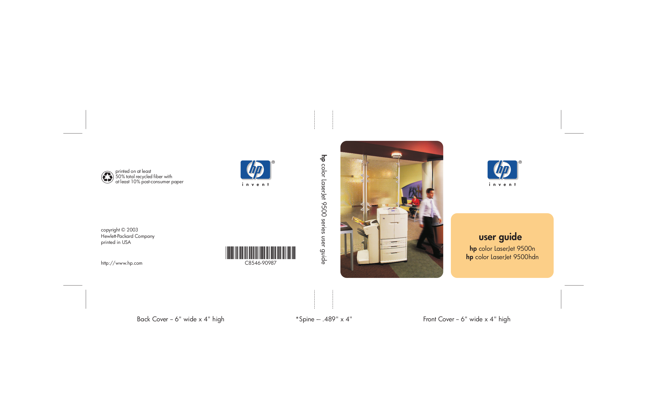 pdf for HP Printer Laserjet,Color Laserjet 8550gn manual