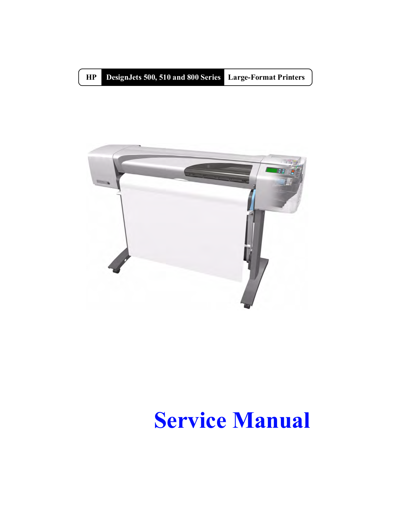 PDF manual for HP Printer Designjet 510