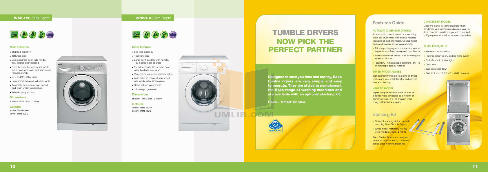 ... Beko Washer WMXD760 pdf page preview ...