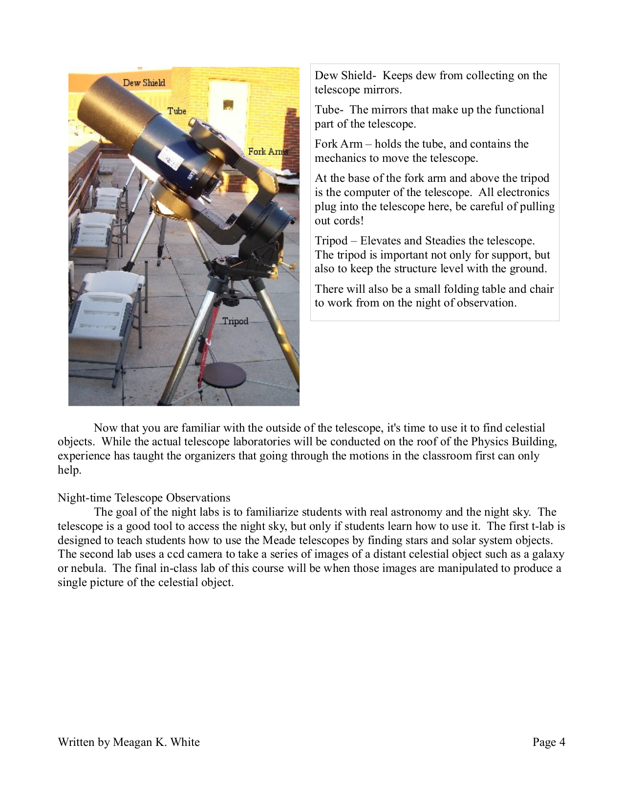PDF manual for Meade Telescope 4500