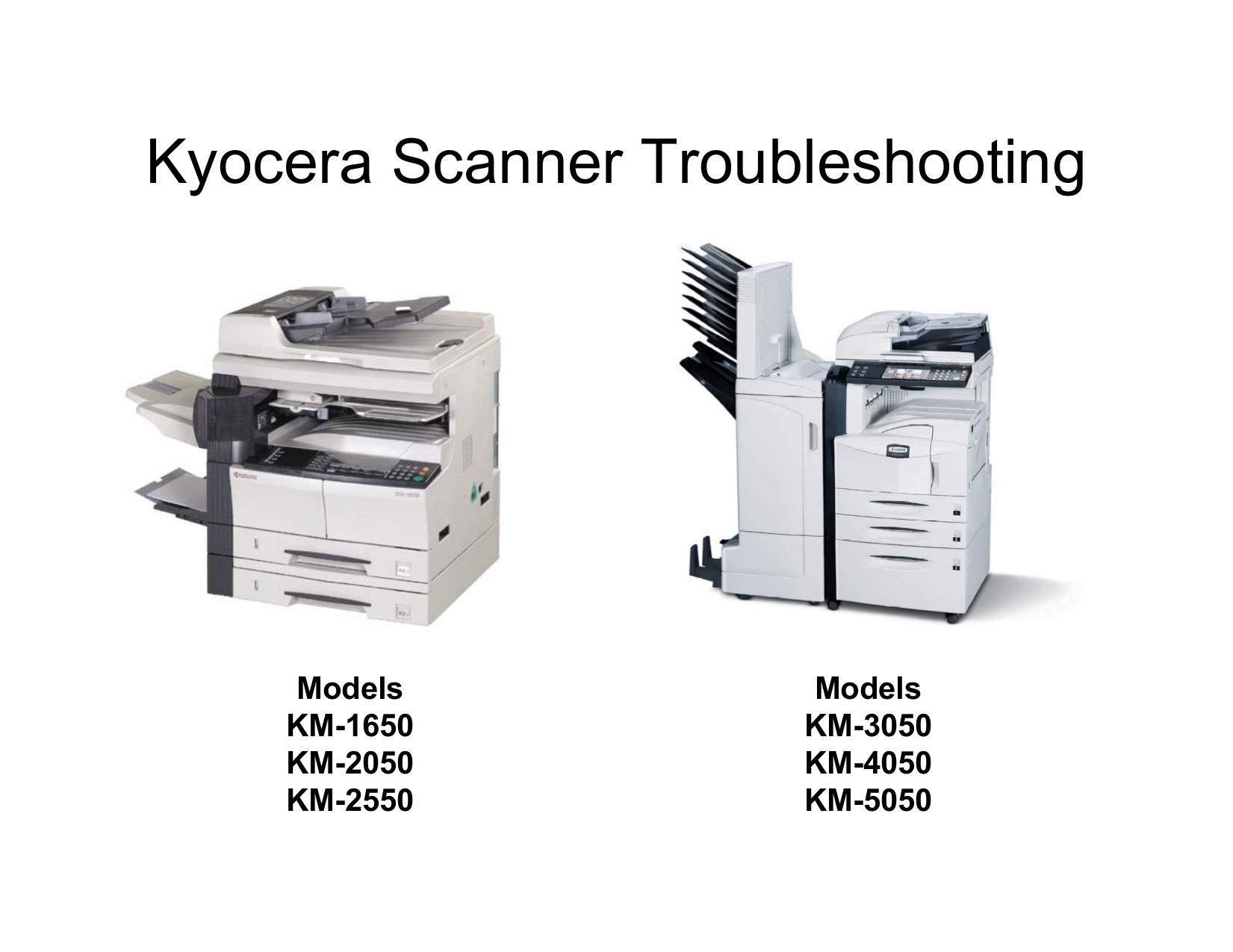 pdf for Kyocera Scanner KM-5050 manual