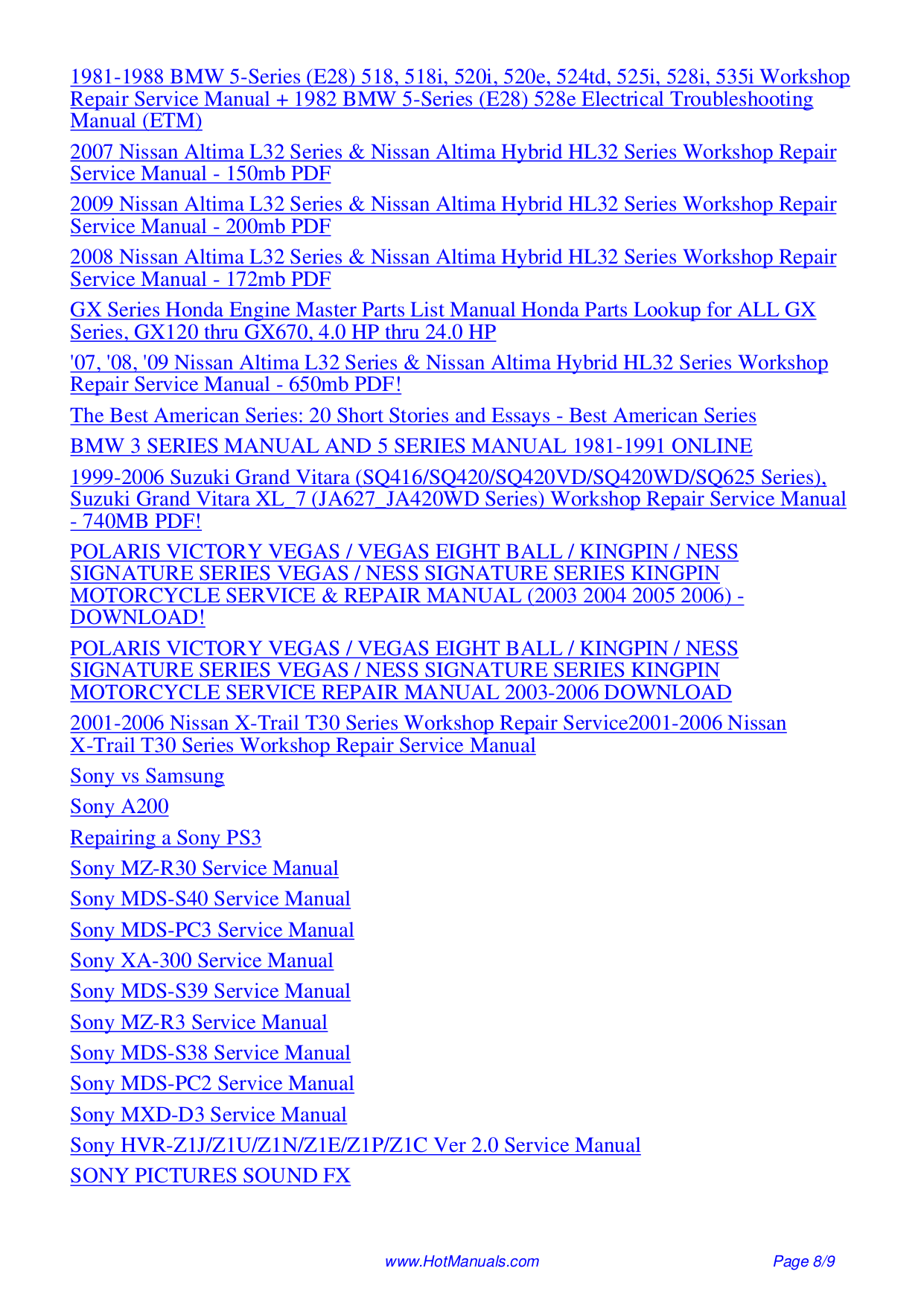 ... Sony Laptop VAIO PCG-GRZ530 pdf page preview