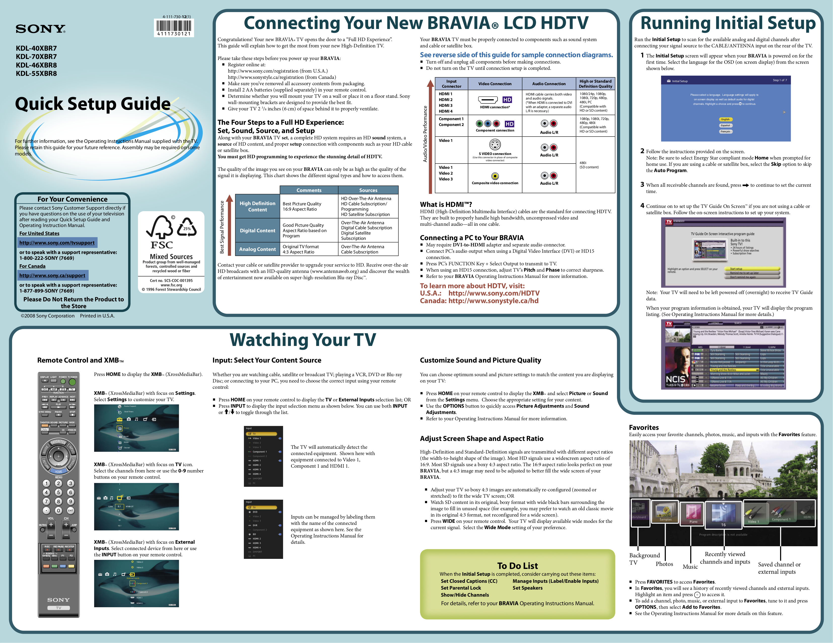 Download free pdf for Sony BRAVIA KDL-46V2000 TV manual
