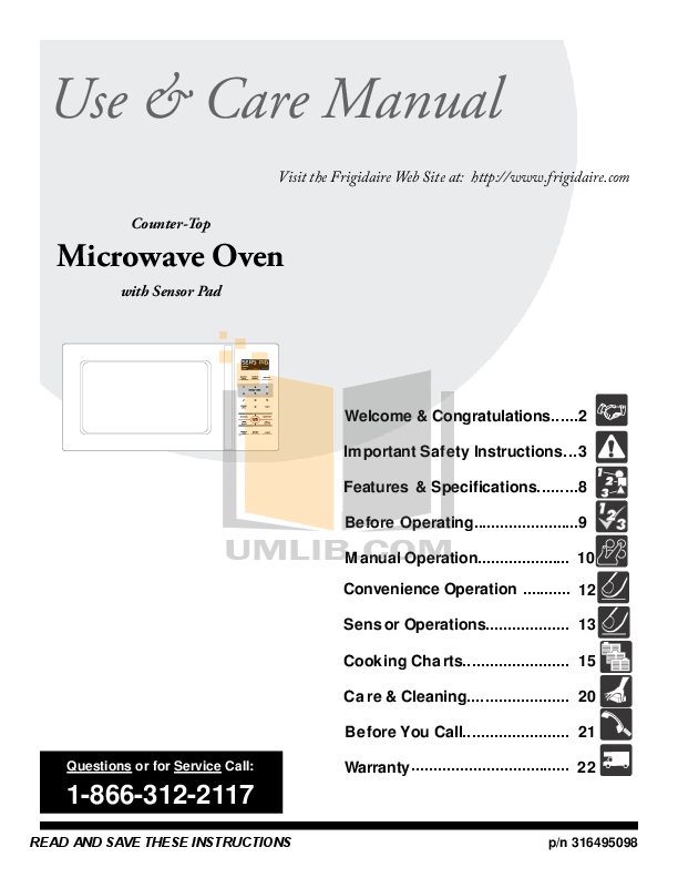 Free Pdf For Frigidaire Ffce2278ls Microwave Manual Pdf For Frigidaire Microwave Ffce2278ls Manual