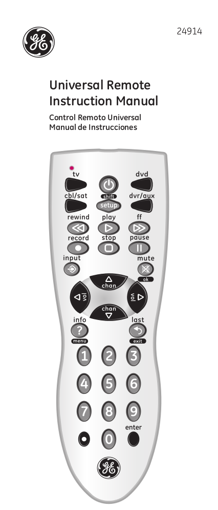 Ge Remote Control Manual And Codes