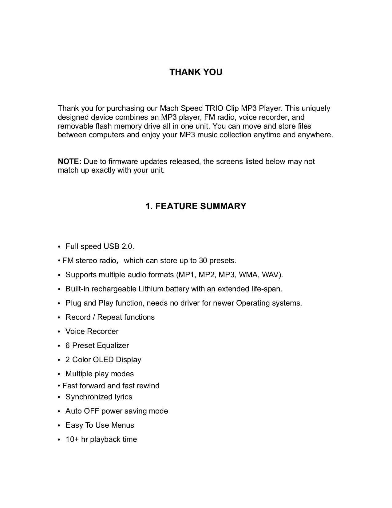 Download free pdf for mach trio clip 2gb mp3 player manual.