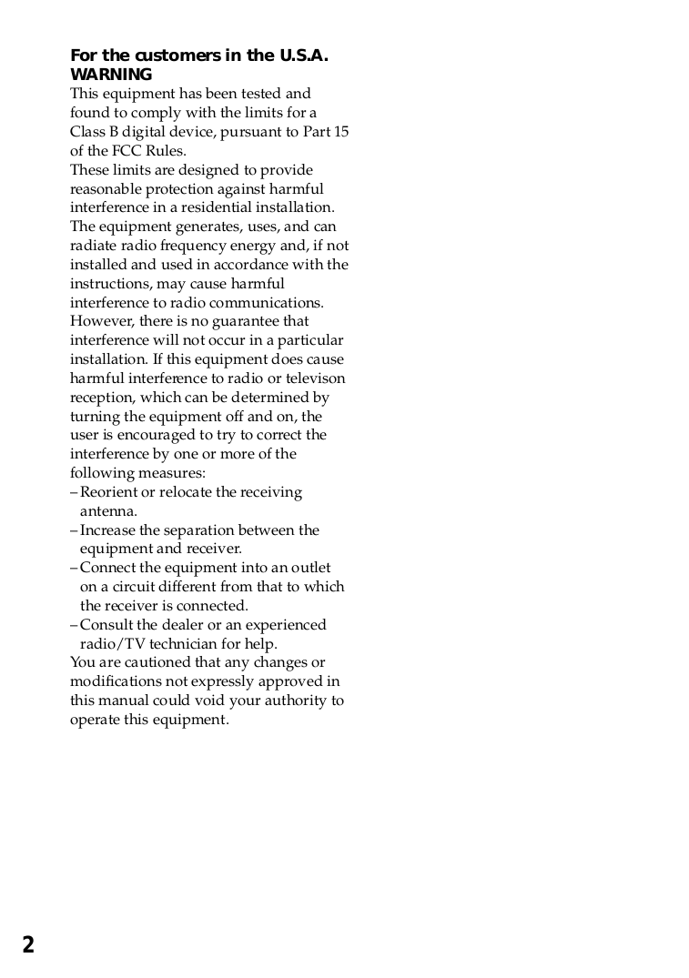 ... Sony Remote Control RM-AV2100 pdf page preview ...