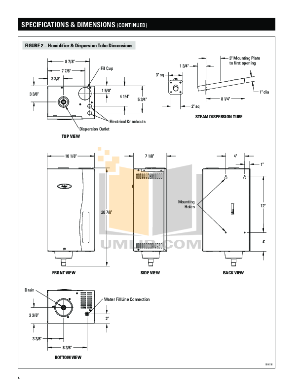 Aprilaire Humidifier 800 Manual