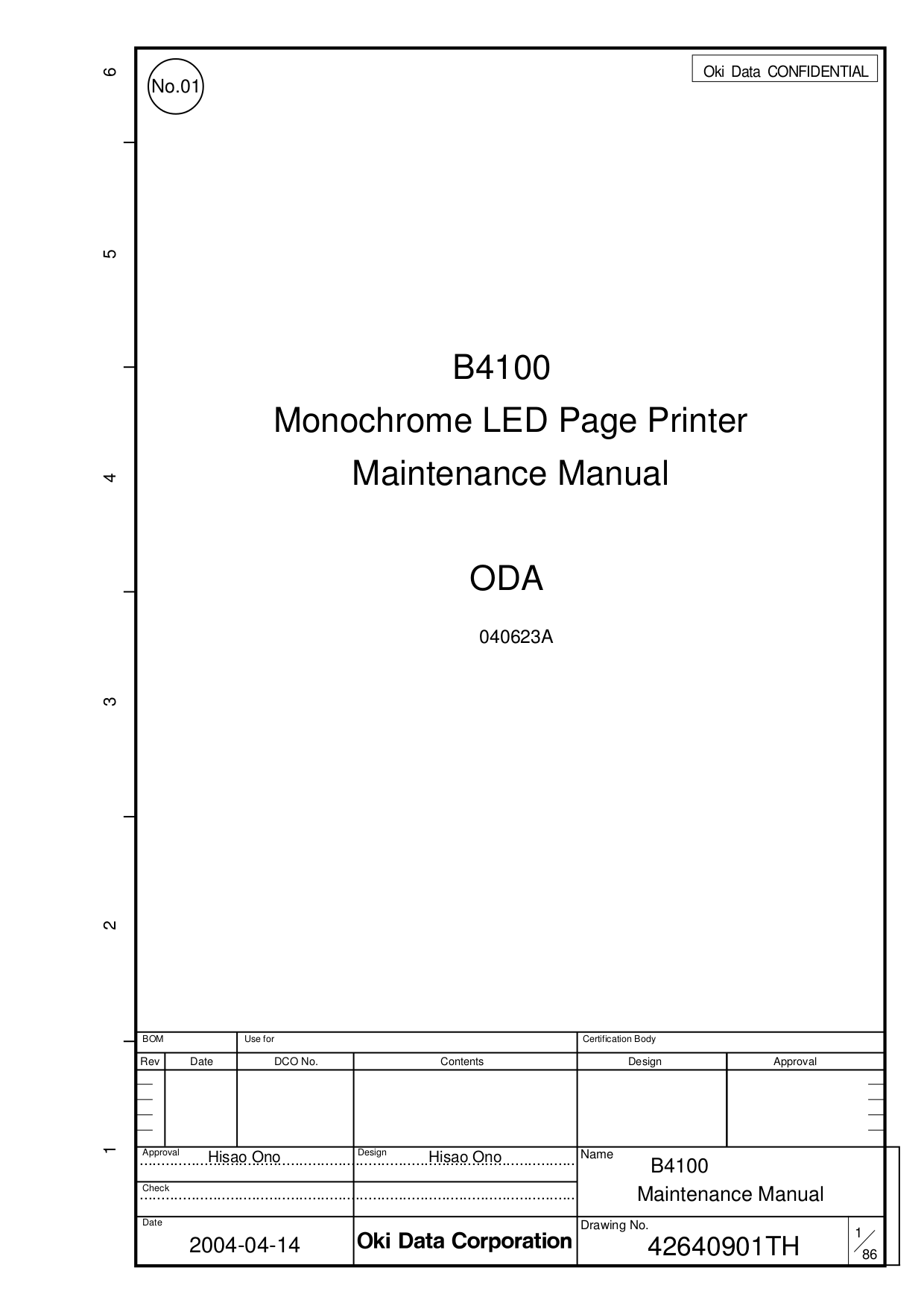 pdf for Oki Printer B4100 manual