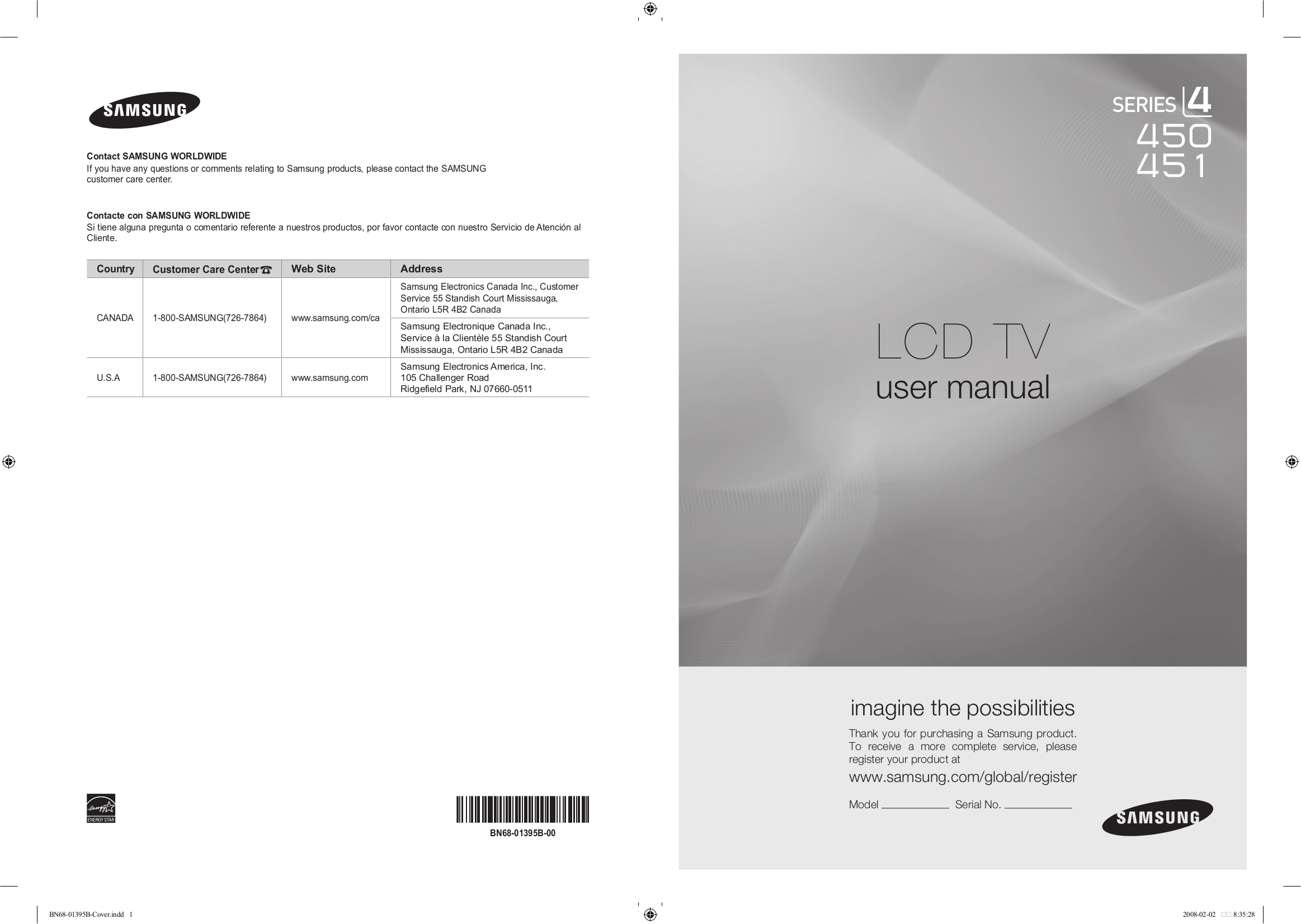 Samsung Ln46a650 Lcd Tv User Manual