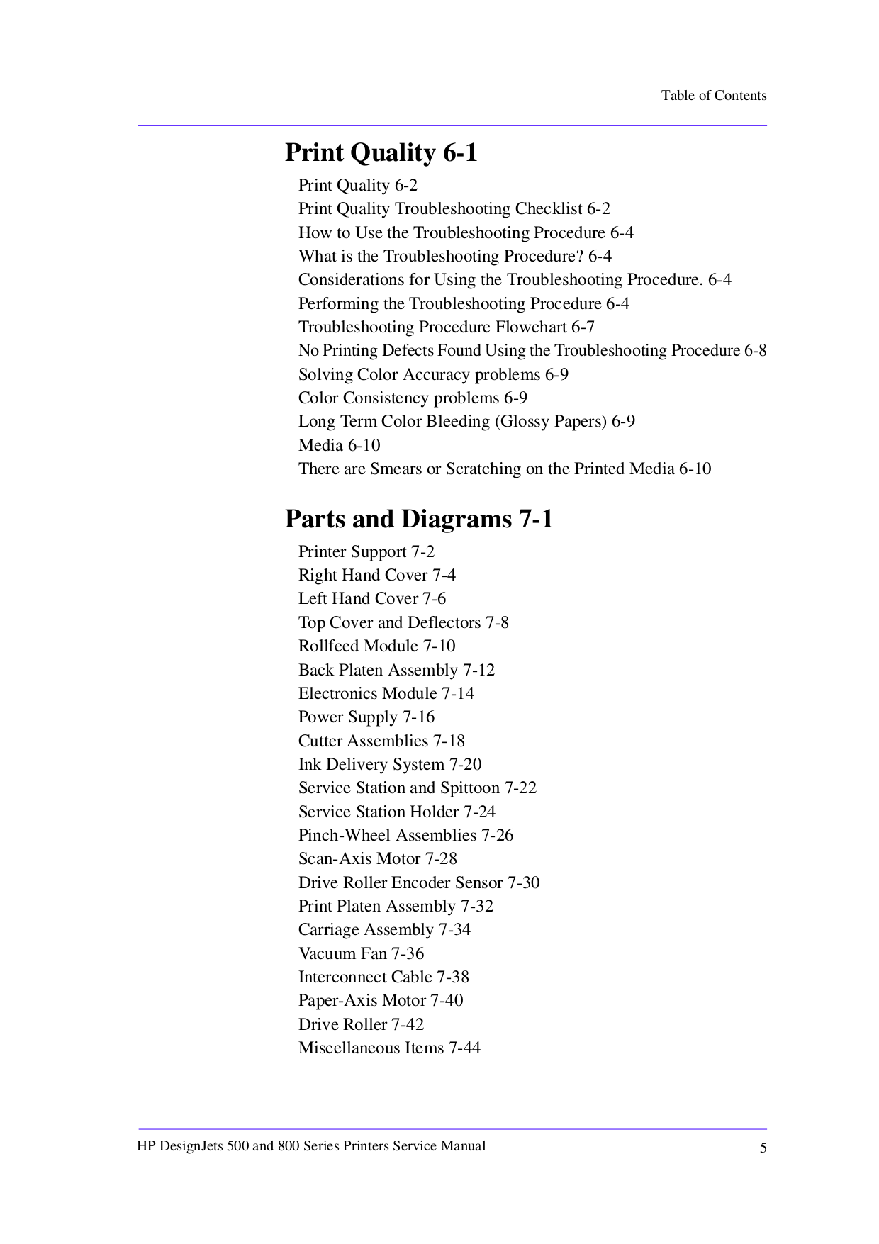 ... HP Printer Designjet 500ps pdf page preview ...