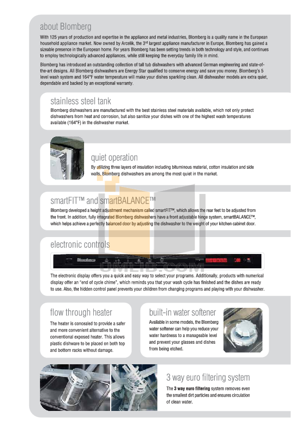 Blomberg Dishwasher Manual