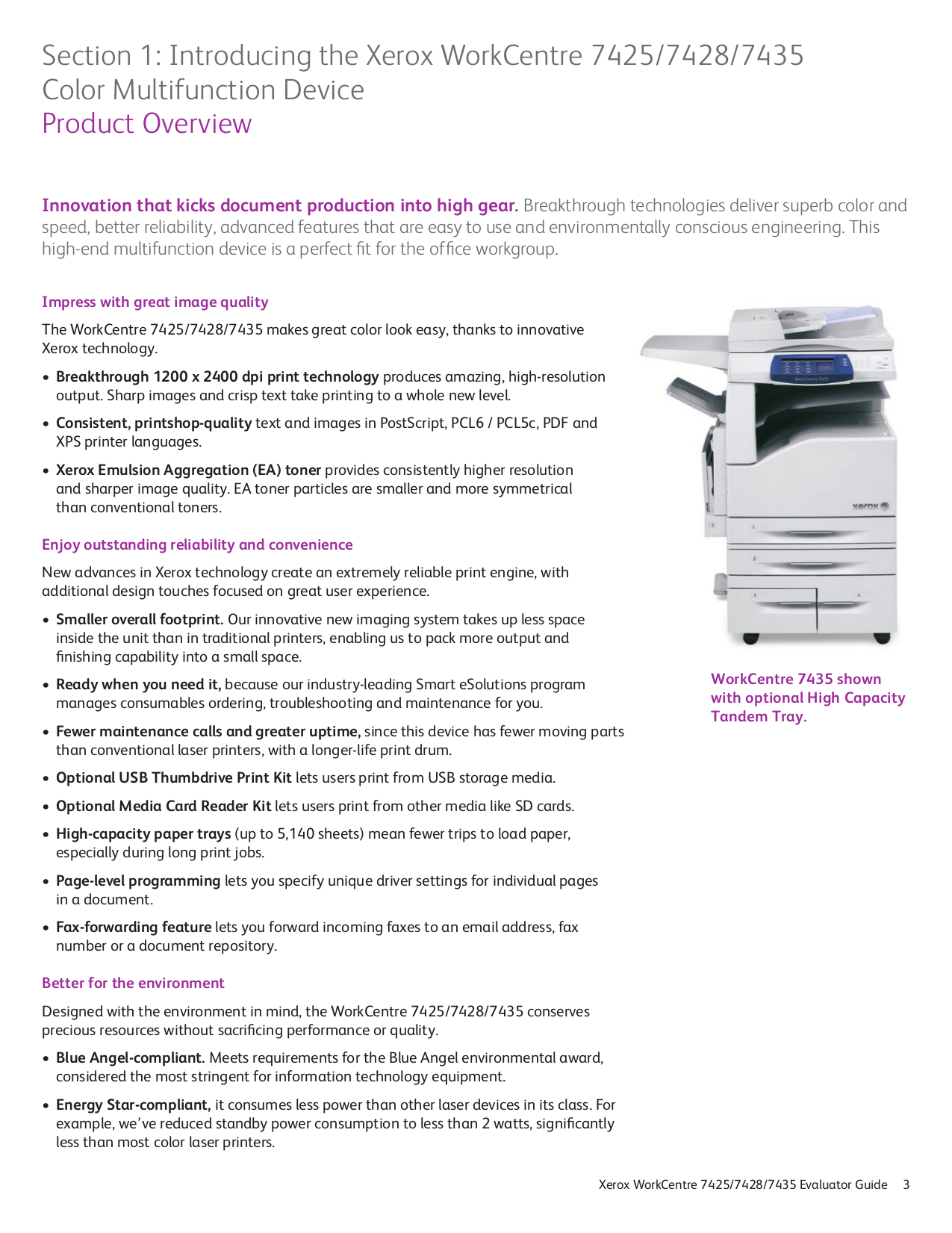... Xerox Multifunction Printer WorkCentre 7428 pdf page preview ...