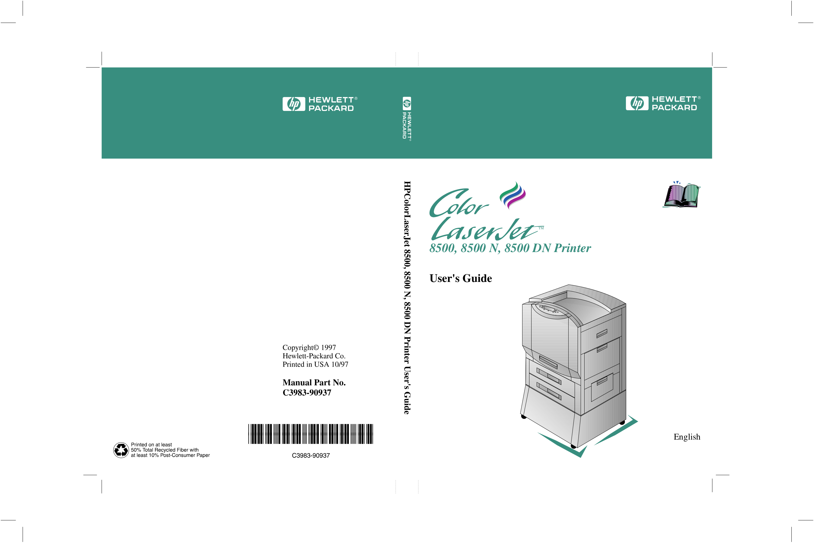 pdf for HP Printer Laserjet,Color Laserjet 8500dn manual