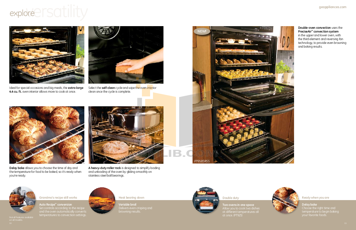 PDF manual for GE Oven Profile PK956DR