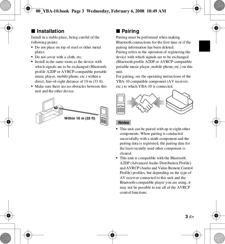 PDF manual for Yamaha Receiver YBA-10