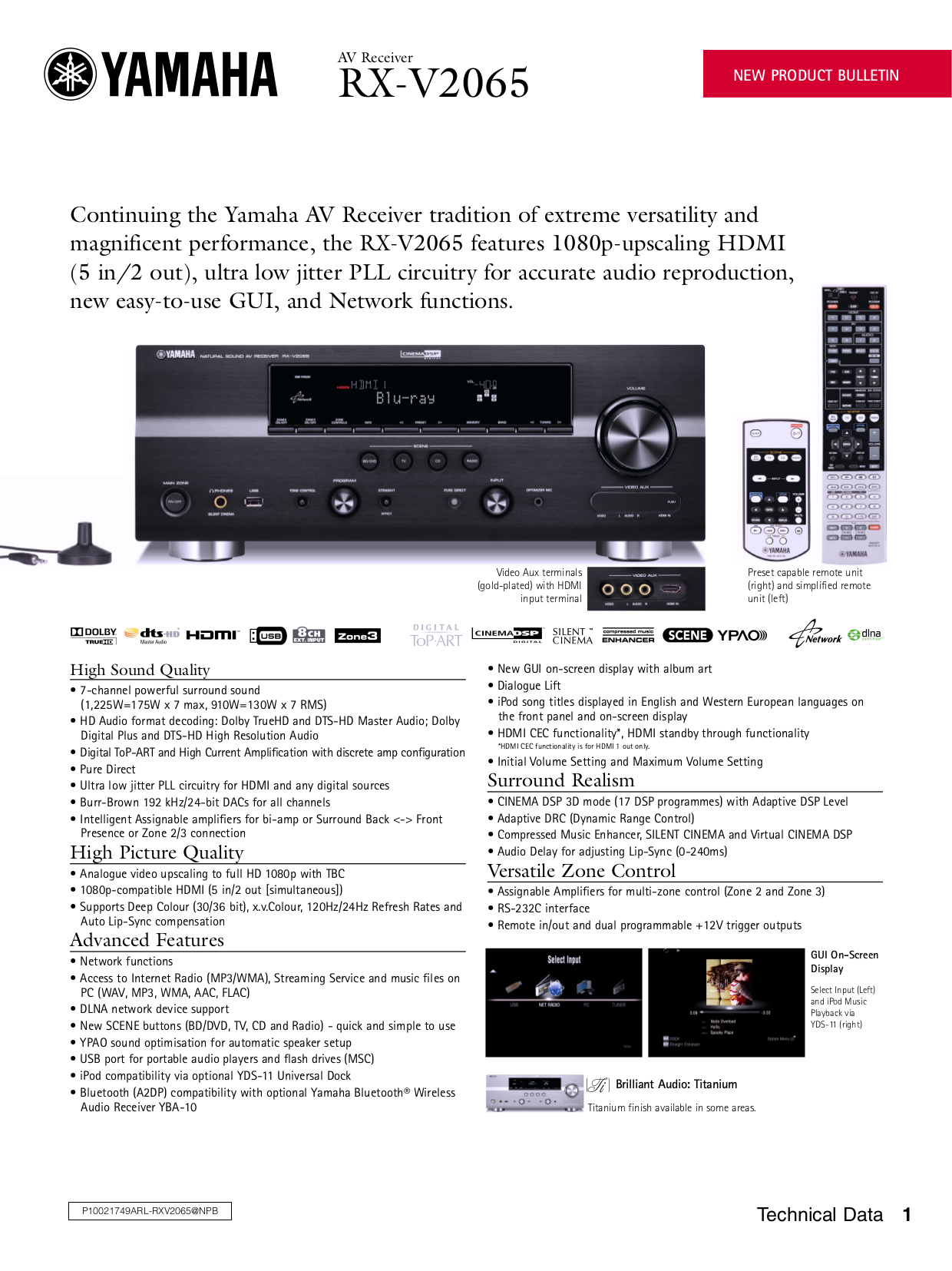Yamaha Rx-V1067 User Manual - gettgw