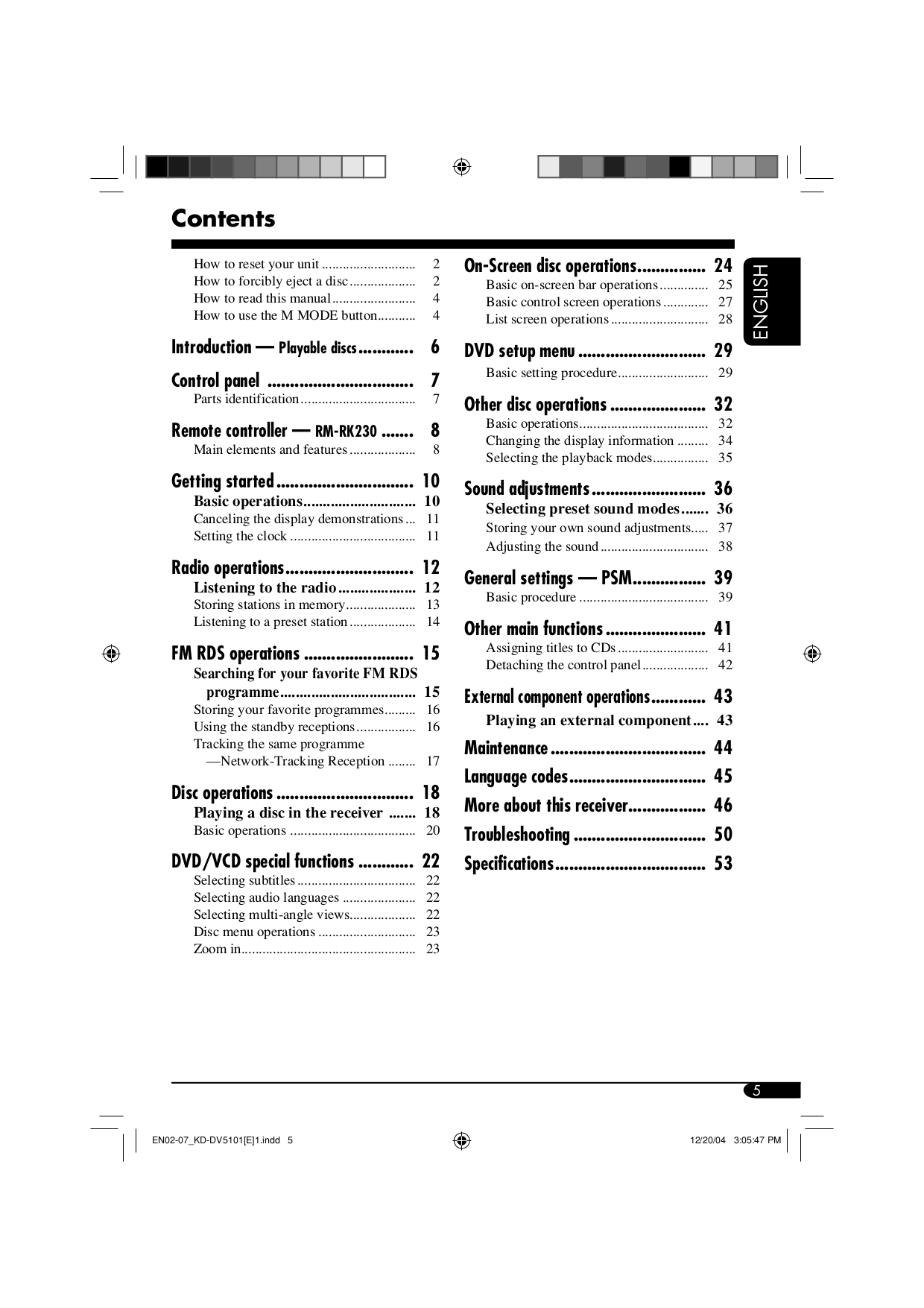 JVC Car Receiver KD-DV5101 pdf page preview ... PDF manual ...