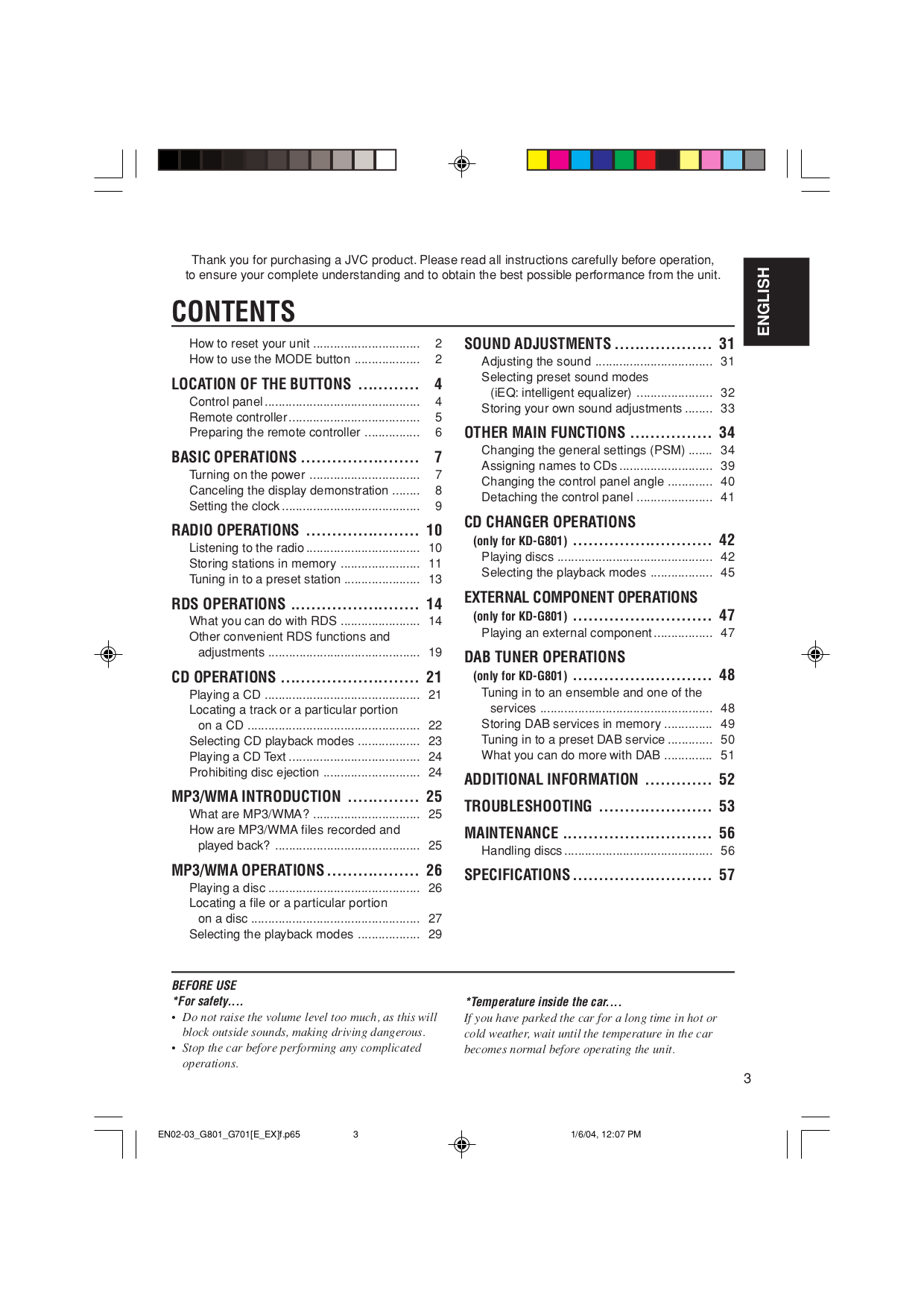 ... JVC CD Player CH-X1500RF pdf page preview ...