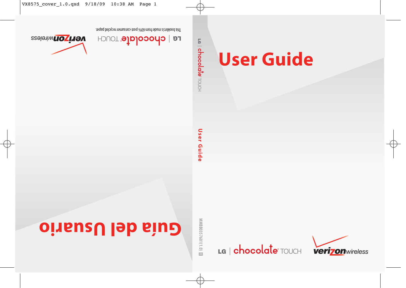 pdf for LG Cell Phone Chocolate Touch manual