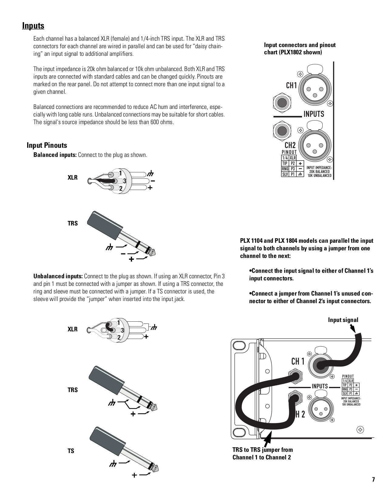 PDF manual for QSC Amp PLX 3102