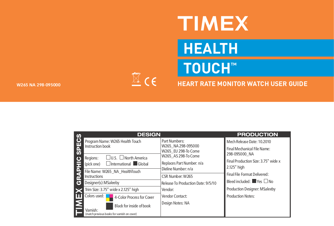 download free pdf for timex t5k237 watch manual