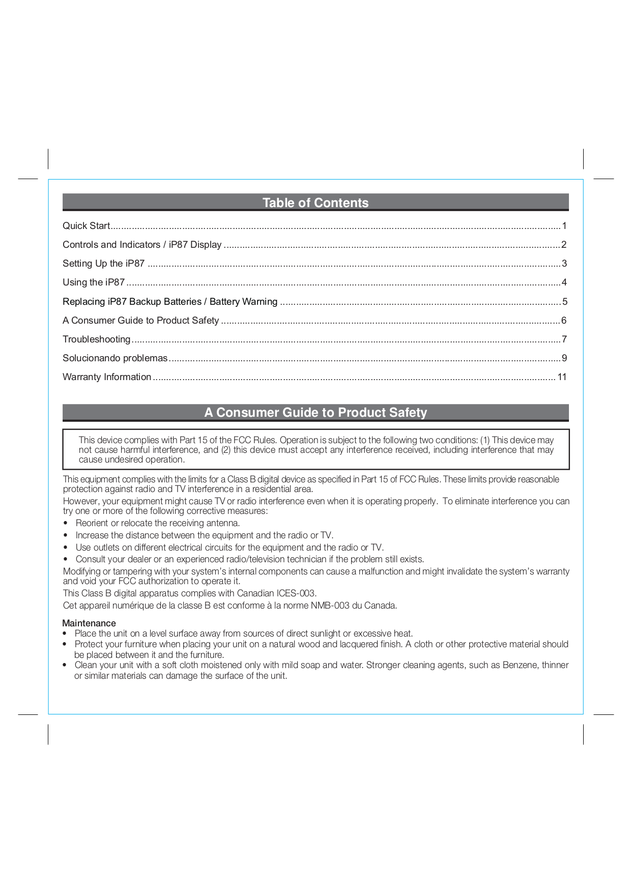 ... iHome Clock Radio iP9 pdf page preview ...