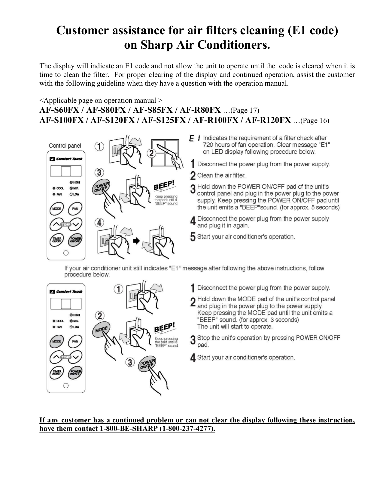 Pdf Manual For Sharp Air Conditioner Af S85fx