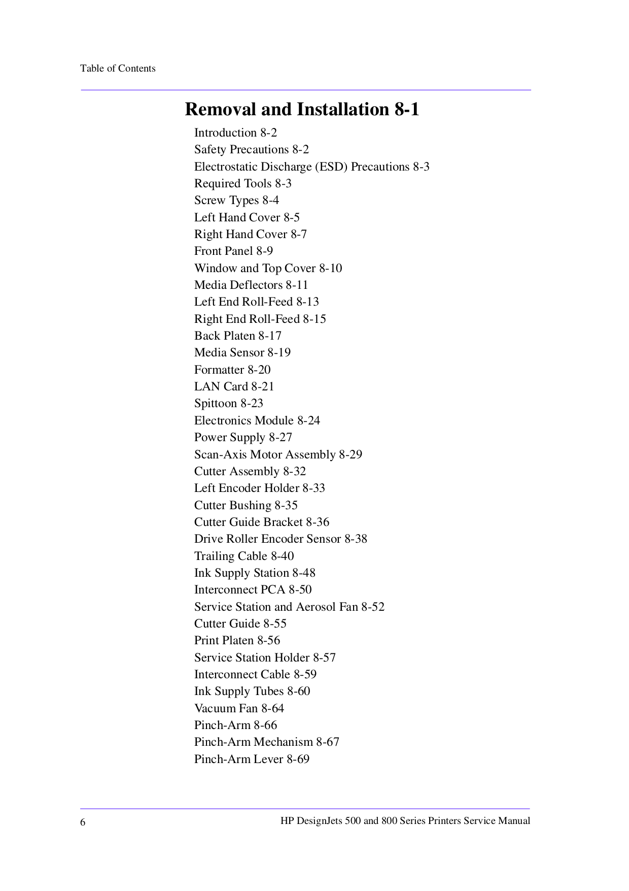 ... HP Printer Designjet 500ps pdf page preview