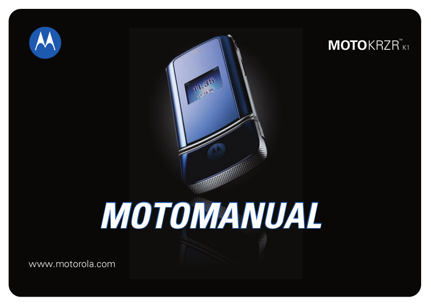 Инструкция к телефону motorola krzr k1