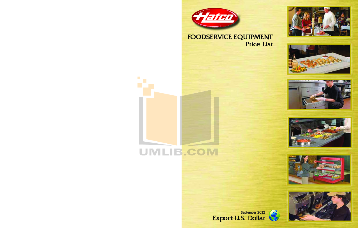 Hatco Other UGAL-42D pdf page preview ...