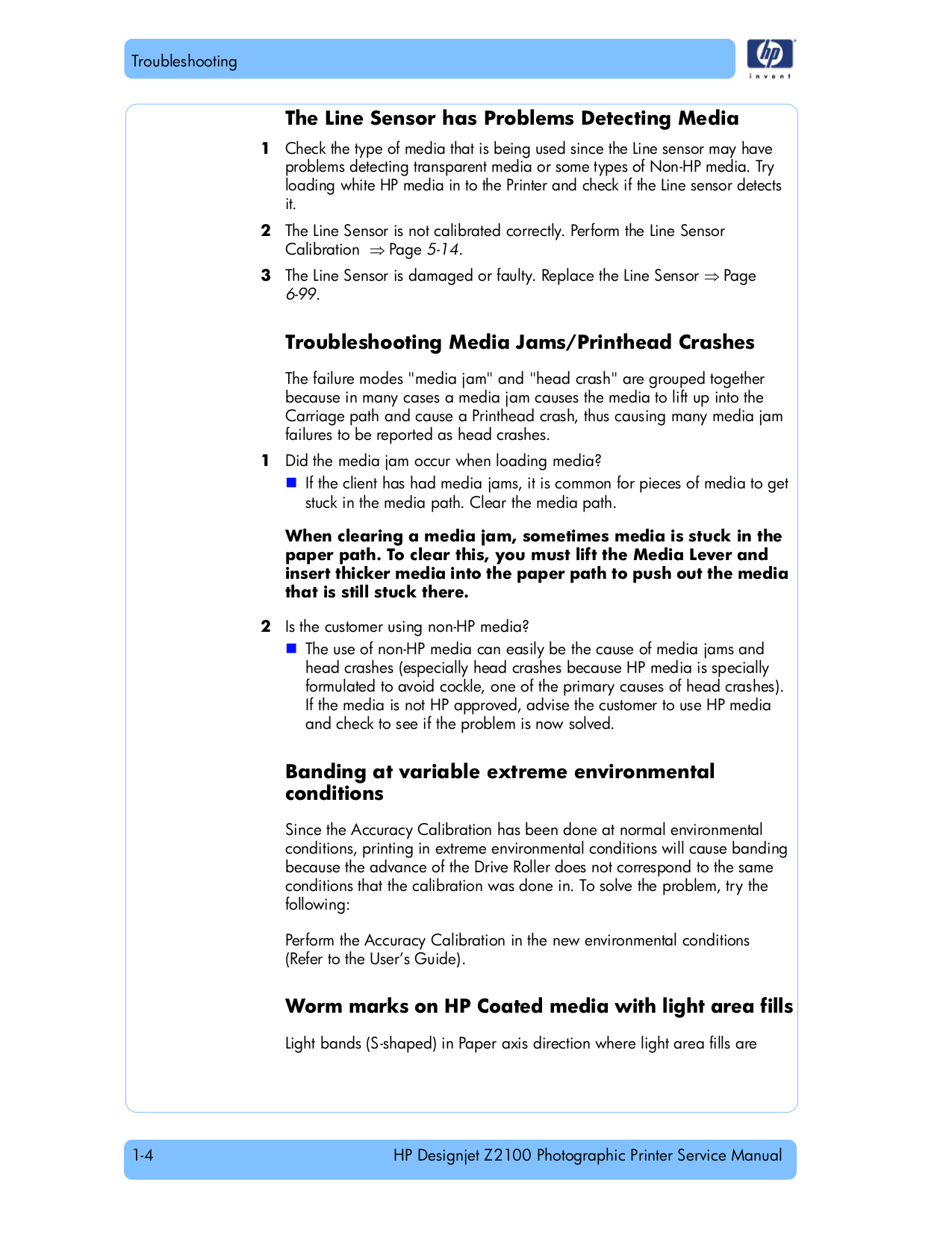 ... HP Printer Designjet Z2100 pdf page preview