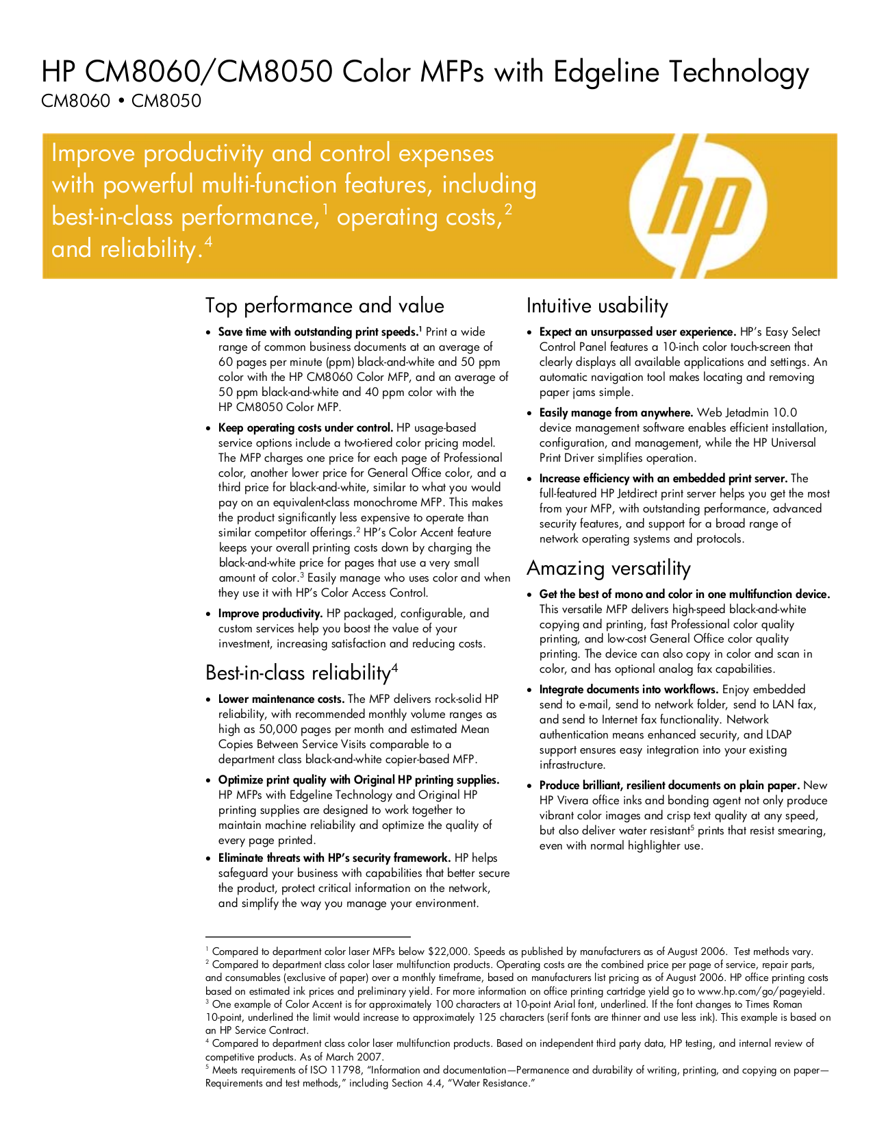 pdf for HP Multifunction Printer Laserjet,Color Laserjet CM8060 MFP manual