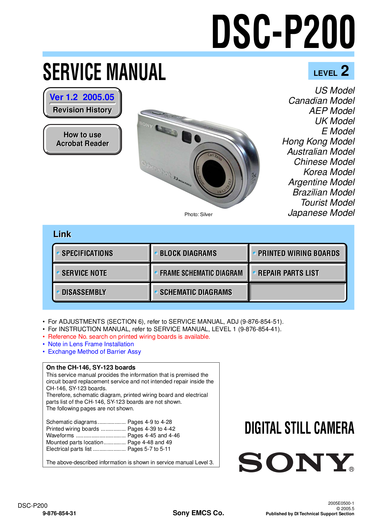 pdf for Sony Digital Camera Cybershot,Cyber-shot DSC-H3 manual