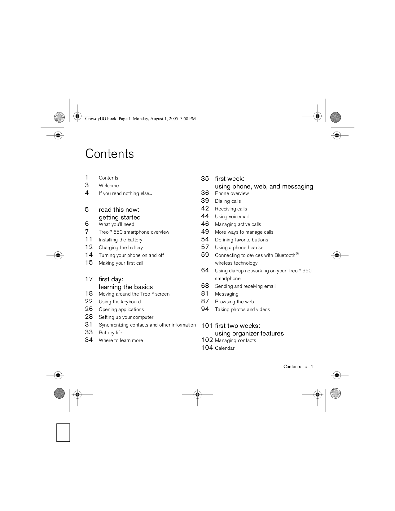 Palm treo 650. Cagems gsm cellphone with bluetooth user manual using your  treoâ.