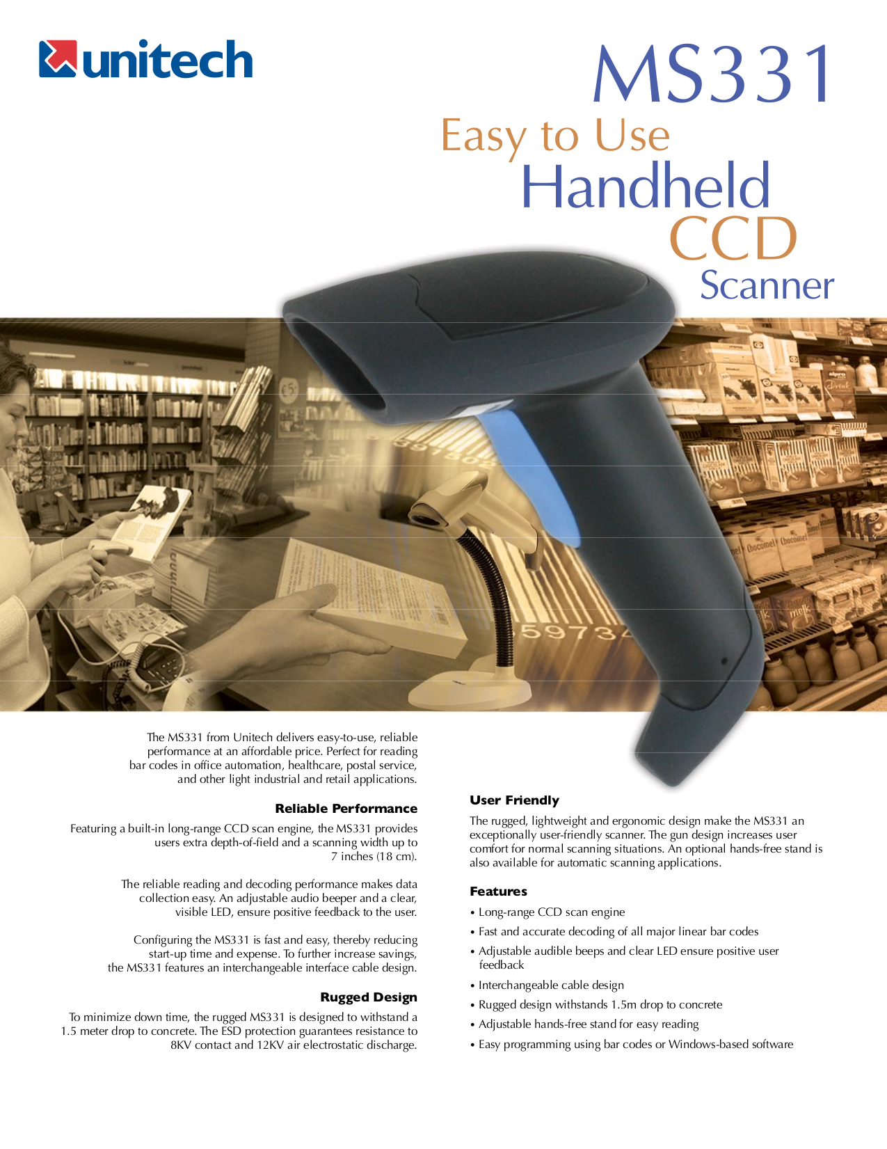 Download free pdf for Unitech MS331 Scanner manual