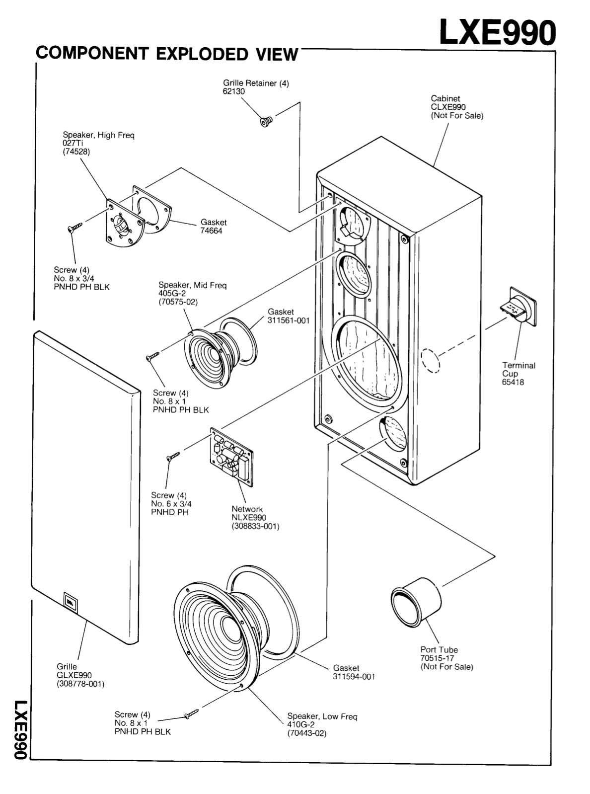 PDF manual for JBL Speaker LXE990