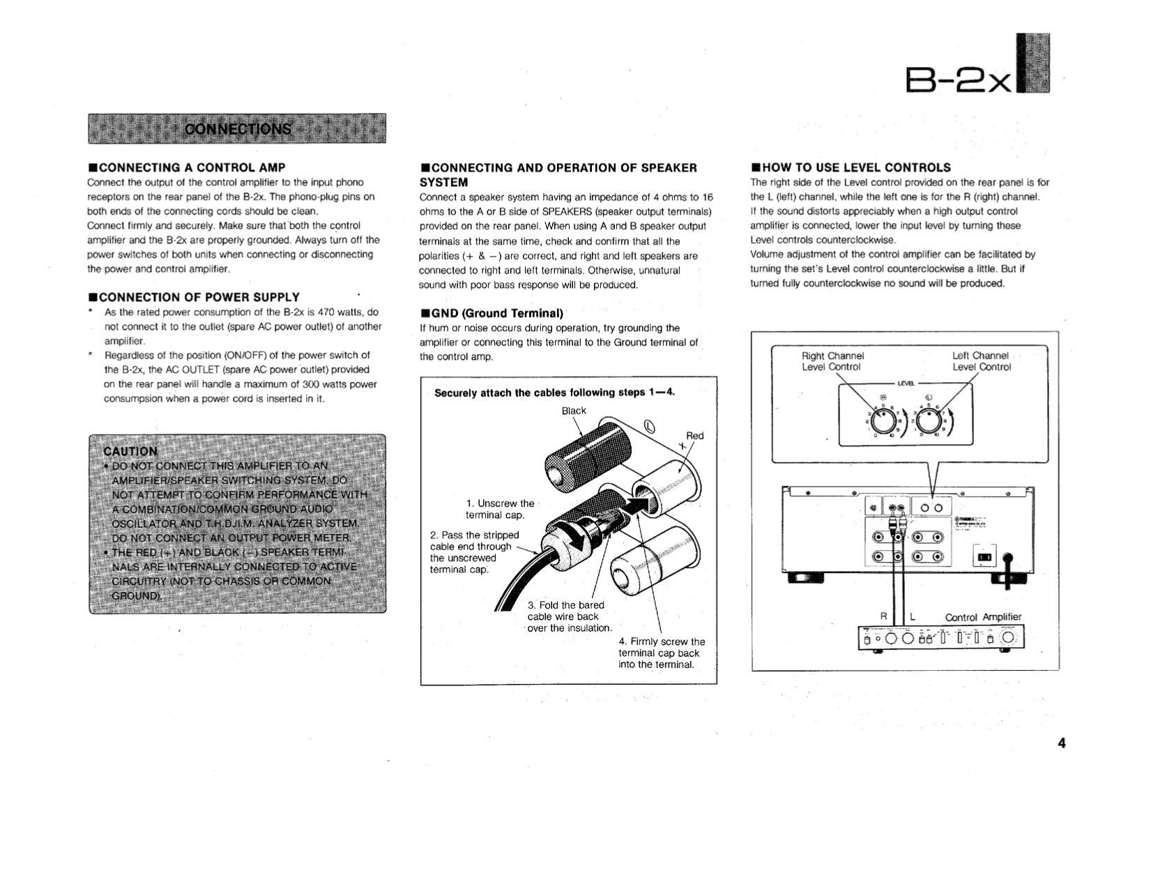 PDF Manual For Yamaha Amp B-2x