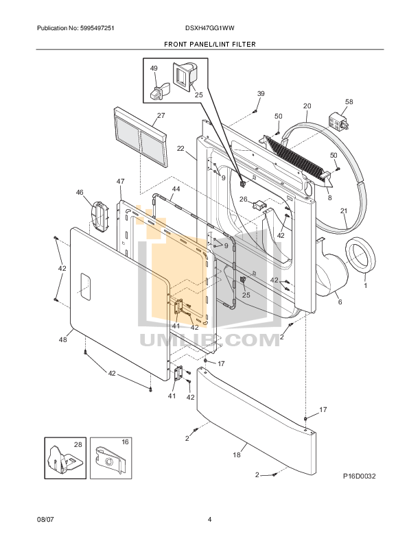 PDF manual for GE Dryer DSXH47GG