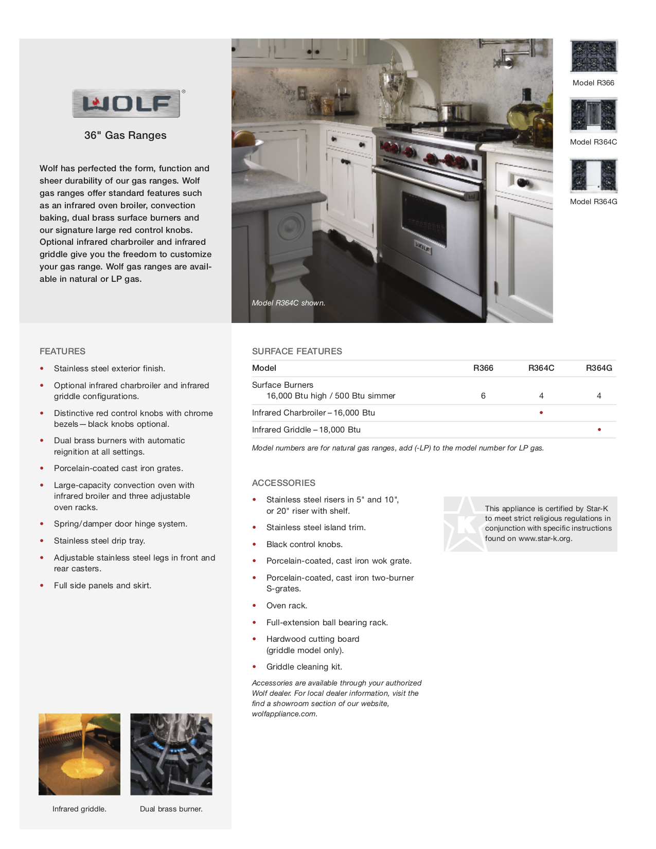 Download free pdf for Wolf R364C Range manual