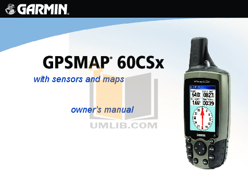 Garmin gps user manual download