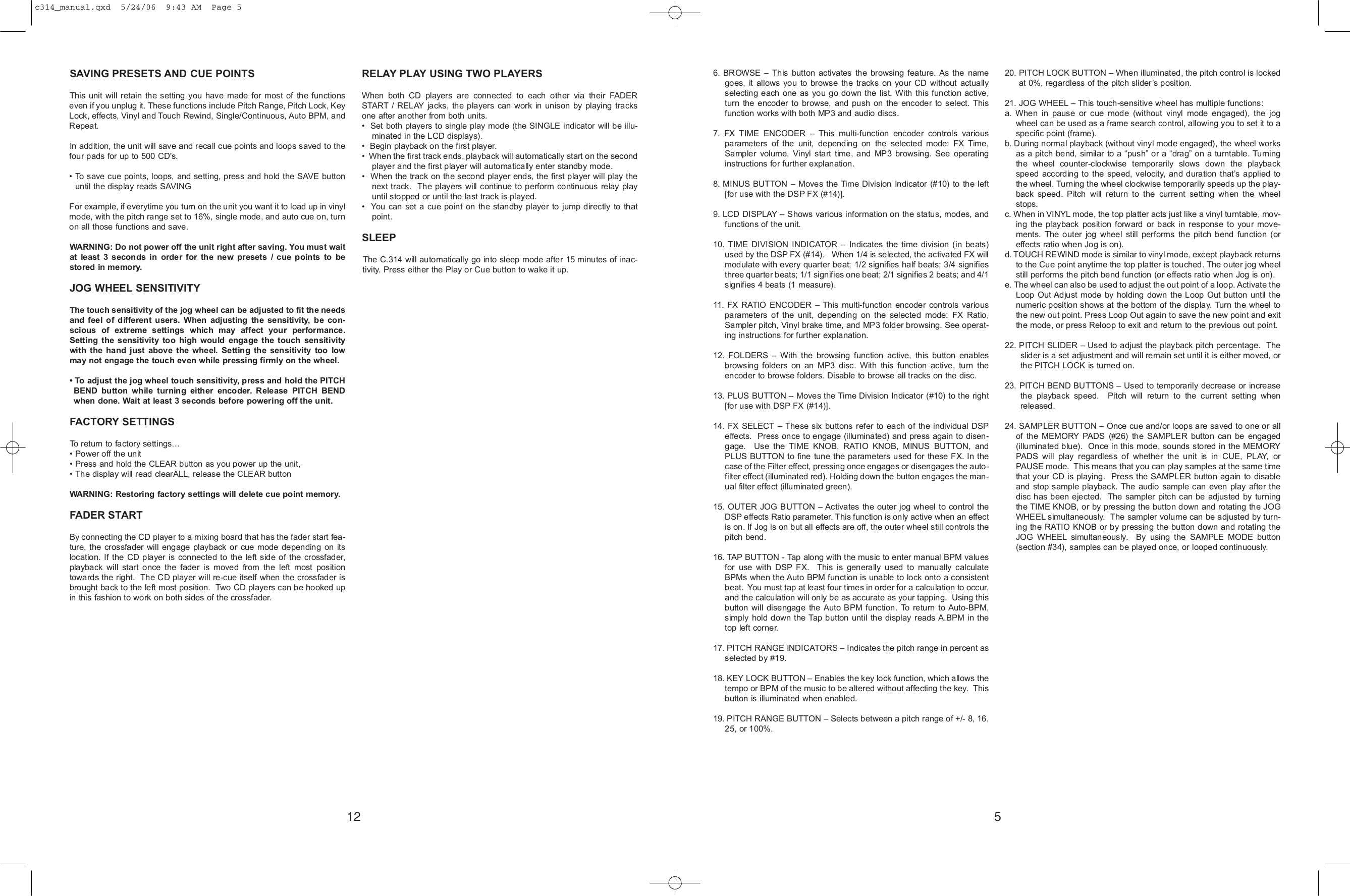 ... Stanton CD Player S-300 pdf page preview ...